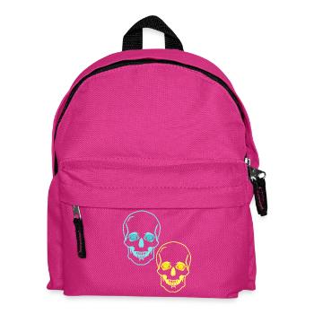 Schädel Totenköpfe Horror Fantasy Halloween Tod - Kinder Rucksack - Fuchsia - Vorne