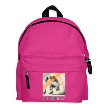 Joueur de hockey sur glace Hockey sur glace - Sac à dos Enfant - fuchsia - Devant