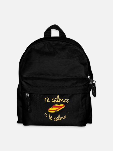 Te Calmas o Te Calmo Flip Flop - Kids' Backpack - black