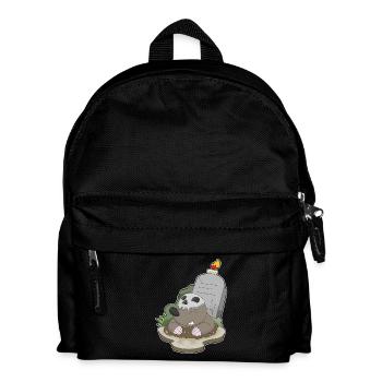 Taupe Halloween Pierre tombale bougie - Sac à dos Enfant - noir - Devant