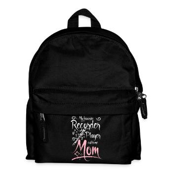 Mon flûte à bec préférée m’appelle maman - Sac à dos Enfant - noir - Devant