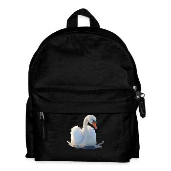 Swan Mute Swan Goose Duck Swan White Swans - Kids' Backpack - black - Front