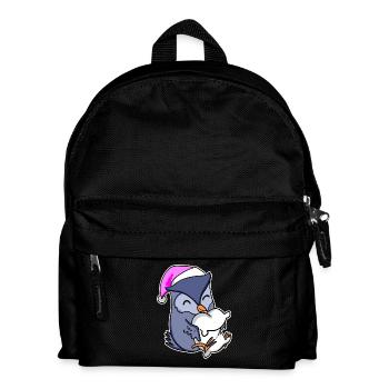 Owl Tired Sleeping Sleep Girl - Kids' Backpack - black - Front