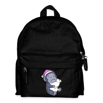 Gorilla Tired Sleeping Sleeping Girl - Kids' Backpack - black - Front