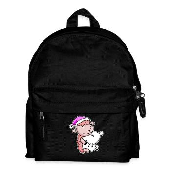 Sheep Tired Sleeping Sleeping Girl - Kids' Backpack - black - Front