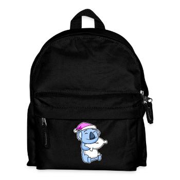 Koala Bear Tired Sleeping Sleeping Girl - Kids' Backpack - black - Front