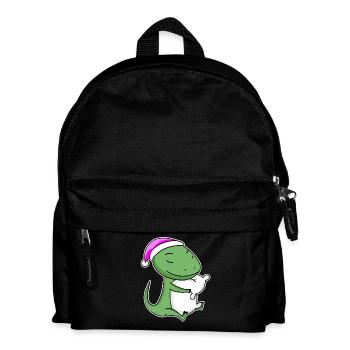Lizard Tired Sleeping Sleeping Girl - Kids' Backpack - black - Front