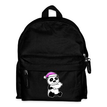 Panda Tired Sleeping Sleeping Girl - Kids' Backpack - black - Front
