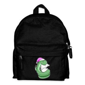 Snake Tired Sleeping Sleep Girl - Kids' Backpack - black - Front