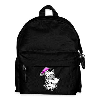 Zebra Tired Sleeping Sleeping Girl - Kids' Backpack - black - Front