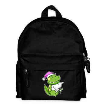 Dinosaur Tired Sleeping Sleeping Girl - Kids' Backpack - black - Front