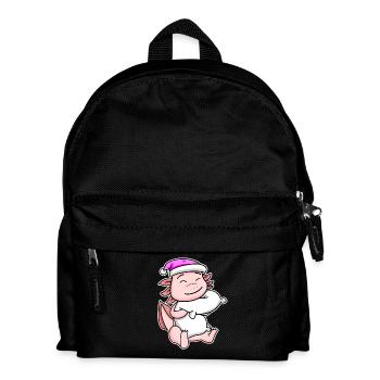 Axolotl Tired Sleeping In Sleeping Girl - Kids' Backpack - black - Front