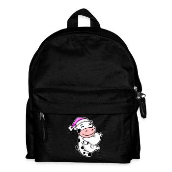 Cow Tired Sleeping Sleeping Girl - Kids' Backpack - black - Front