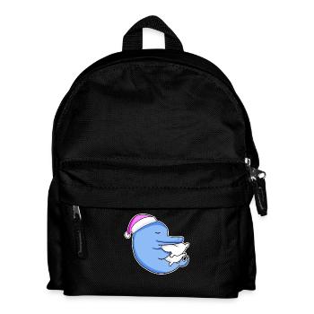 Dolphin Tired Sleeping Sleeping Girl - Kids' Backpack - black - Front