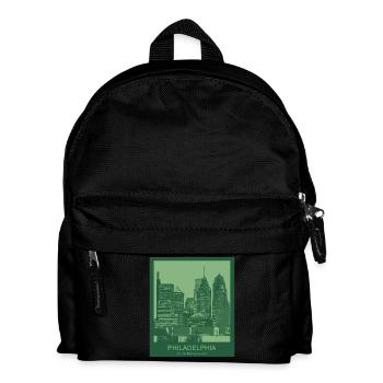 Philadelphia Skyline – City of Brotherly Love - Kinder Rucksack - Schwarz - Vorne