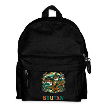 Bhutan Dragon South Asia Thimphu - Kids' Backpack - black - Front