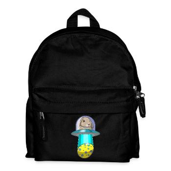 Vaisseau spatial de Pâques Bunny - Sac à dos Enfant - noir - Devant