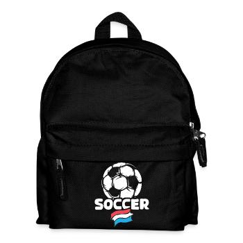 Niederlande Soccer Ball Flagge Fußballteam icon - Kinder Rucksack - Schwarz - Vorne