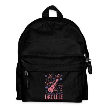 Uke Girl - Kids' Backpack - black - Front