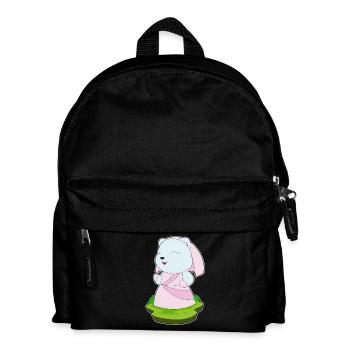 Polar Bear Bridal Wedding Dress Wedding - Kids' Backpack - black - Front