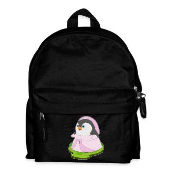 Penguin Bridal Wedding Dress Wedding - Kids' Backpack - black - Front