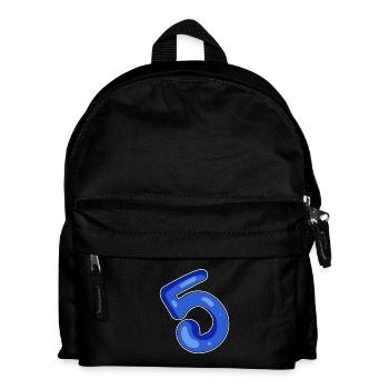 5 Blue - Kids' Backpack - black - Front