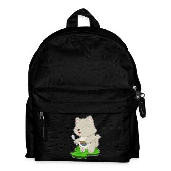 Cuisson dans un bol de cuisson pour chats - Sac à dos Enfant - noir - Devant