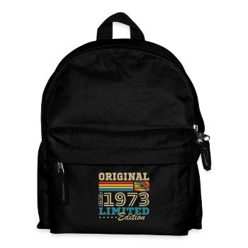 1973 Vintage Retro Geburtstagsgeschenk - Kinder Rucksack - Schwarz - Vorne