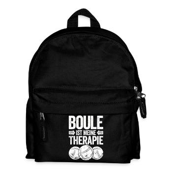 La boule est ma thérapie ! Joueur de boule - Sac à dos Enfant - noir - Devant
