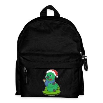 Raupe Weihnachten Paket - Kinder Rucksack - Schwarz - Vorne