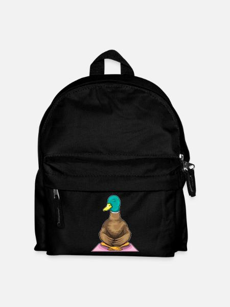 Ente Fitness Yoga Meditation - Kinder Rucksack - Schwarz