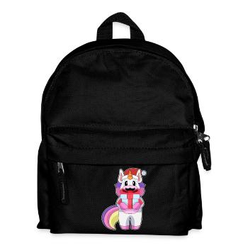 Einhorn Weihnachten Paket - Kinder Rucksack - Schwarz - Vorne