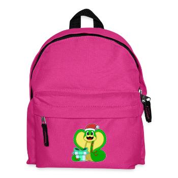 Forfait de Noël serpent - Sac à dos Enfant - fuchsia - Devant
