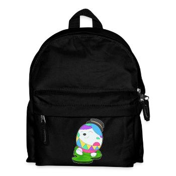 Cylindre d’oeuf de Pâques - Sac à dos Enfant - noir - Devant