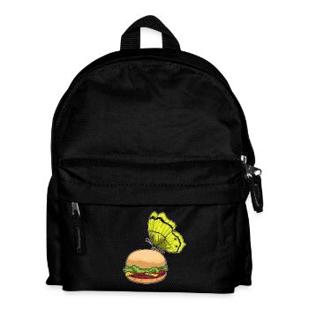 Butterfly Cheeseburger - Kids' Backpack - black - Front