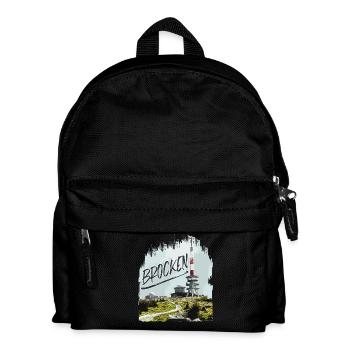 Brocken transmitter and second-hand shop - Kids' Backpack - black - Front