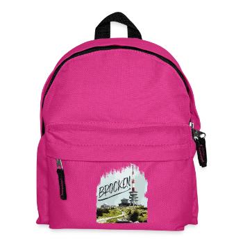 Brocken transmitter and second-hand shop - Kids' Backpack - fuchsia - Front