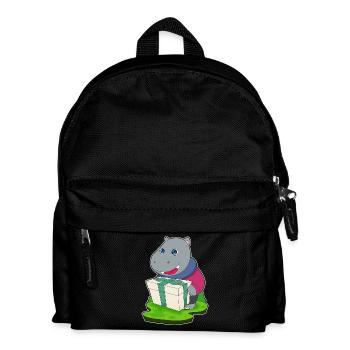 Nilpferd Weihnachten Paket - Kinder Rucksack - Schwarz - Vorne