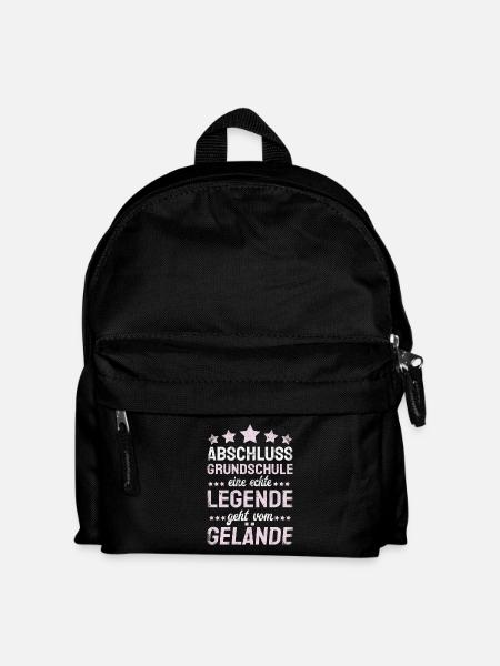 Grundschule Geschafft 2026 Grundschule Abschied - Kinder Rucksack - Schwarz