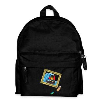 Erdnuss Seefahrer Seemann Seenot Schiff - Kinder Rucksack - Schwarz - Vorne