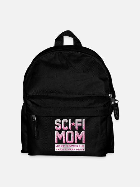 SCI FI MOM More Powerful Than a Warp Drive - Kids' Backpack - black