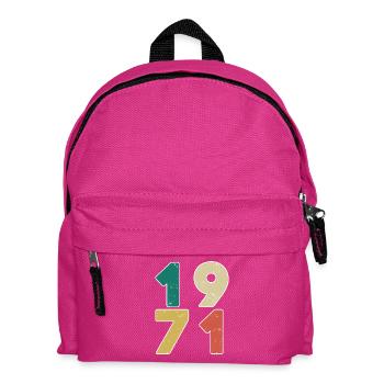 1971 - Jahrgang 1971 - Baujahr 1971 - Kinder Rucksack - Fuchsia - Vorne