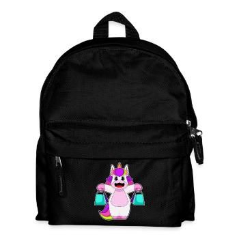 Sac fourre-tout licorne - Sac à dos Enfant - noir - Devant