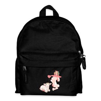 Happy Easter Hippie Easter Bunny Bunny Kids - Kids' Backpack - black - Front