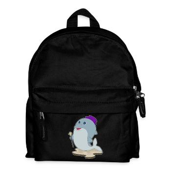 Dolphin Pensioner Walking Stick - Kids' Backpack - black - Front
