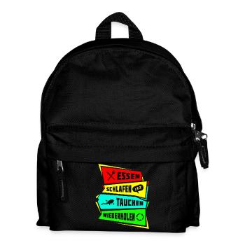Eat Sleep Dive Repeat - Kids' Backpack - black - Front