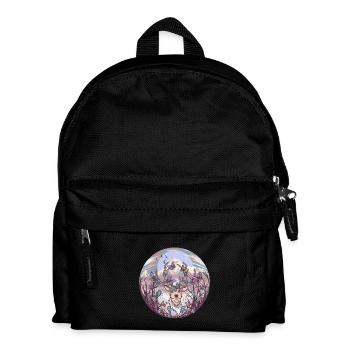 Hirsch Hirsche Natur Waldbewohner Rentier Reh - Kinder Rucksack - Schwarz - Vorne
