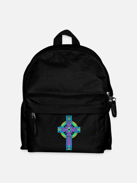 Jesus Gott Kreuz Kreuze Kruzifix - Kinder Rucksack - Schwarz