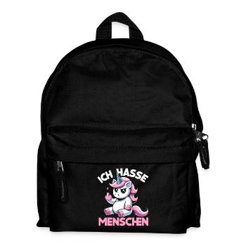Grim Unicorn – Je déteste les gens - Sac à dos Enfant - noir - Devant