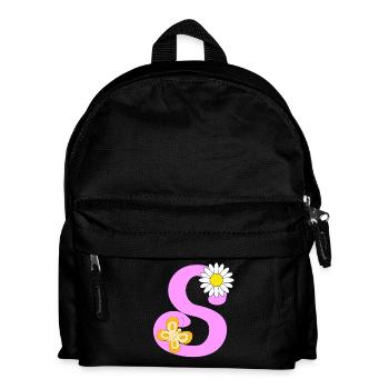 Lettre S - Sac à dos Enfant - noir - Devant